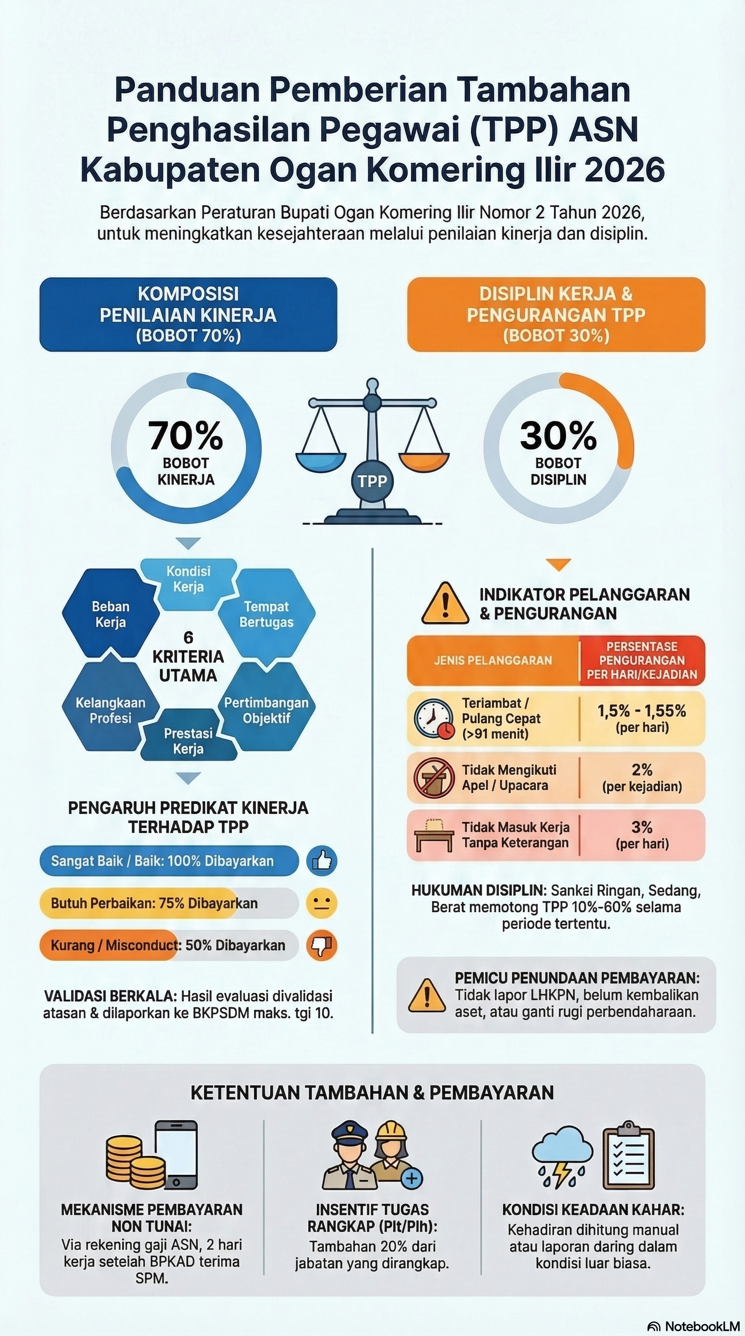 Panduan Pemberian Tambahan Penghasilan Pegawai (TPP) ASN Kabupaten Ogan Komering llir